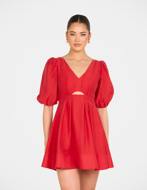 Cade Puff Sleeve Mini Dress